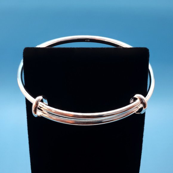 Sterling .925 Silver Adjustable Bracelet - Simple Elegance and High Quality - Picture 1 of 4
